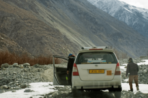 Can we rent car in Kashmir?