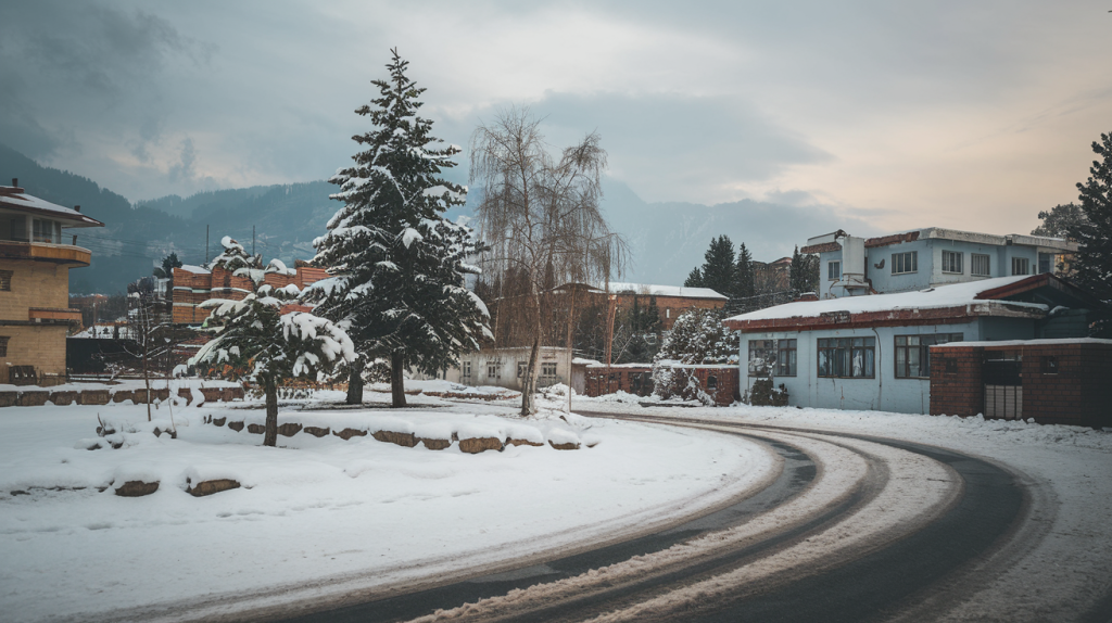 snowfall in srinagar in december