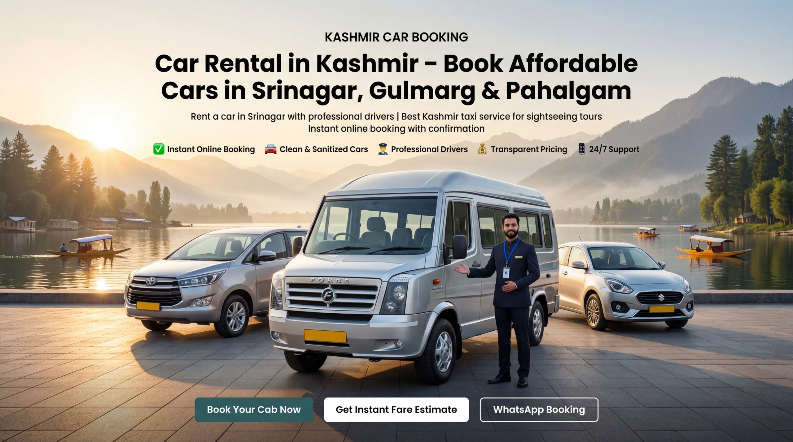 Kashmir Car Booking - Premium Car Rental Service