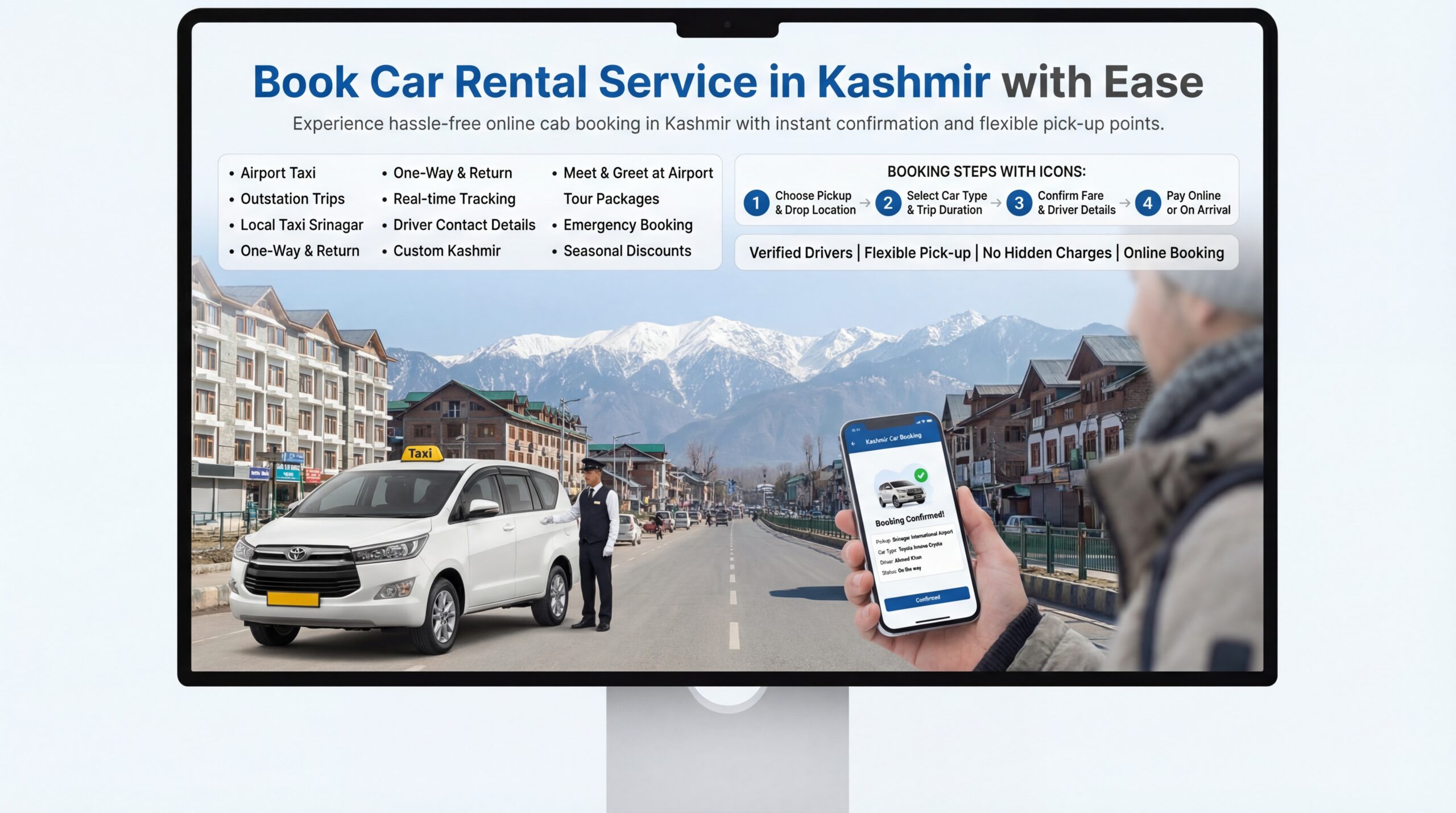Affordable Kashmir Cab Hire - Professional Drivers